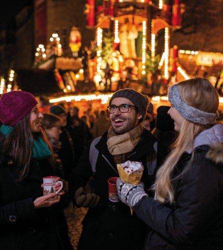 Auf dem Weihnachtsmarkt in Stuttgart
